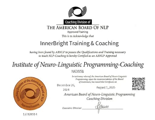 Chứng chỉ Học viên Đào tạo NLP Coaching
